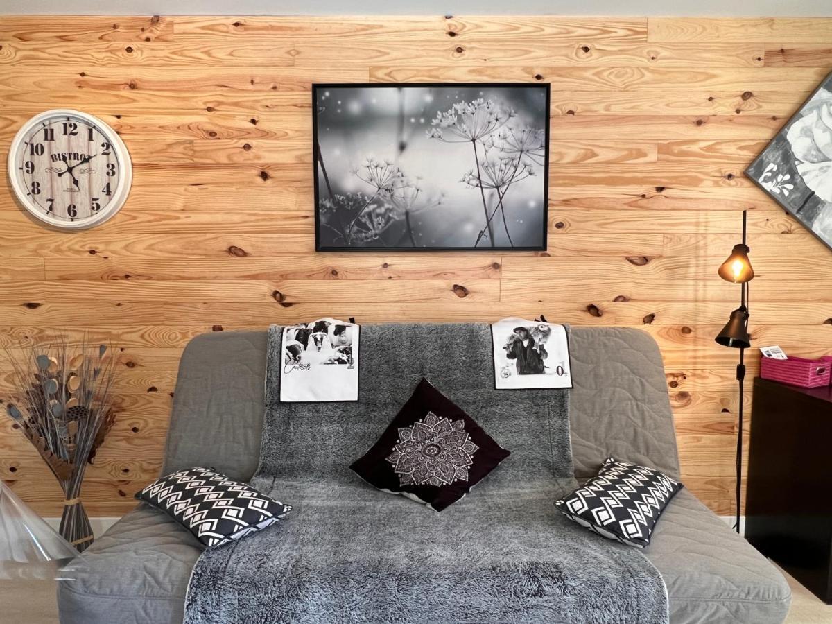 Apartamento T2 ensoleillé. Terrasse, jardin commun, vue, parking. Cauterets Exterior foto